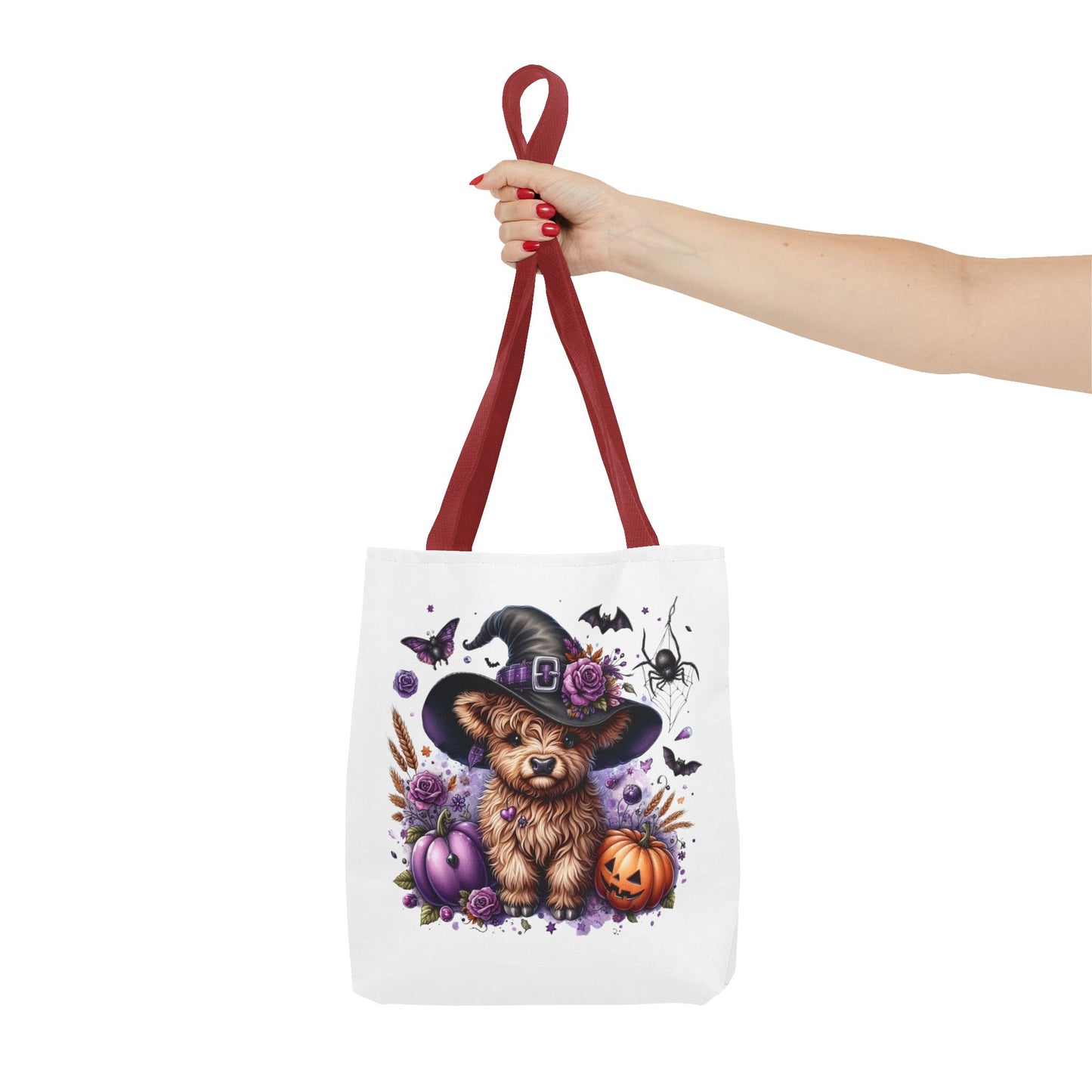 Halloween Cow Witch Tote Bag