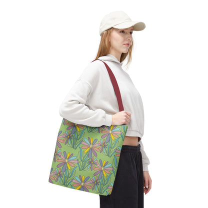 Floral Pattern Tote Bag, Gift for Garden Lovers