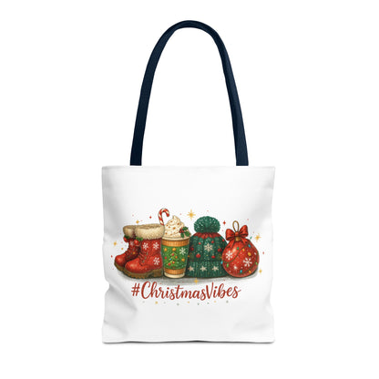 Christmas Vibes Tote Bag for Holiday Shopping
