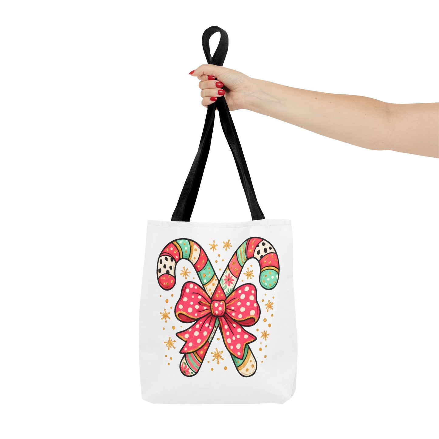 Candy Cane Holiday Tote Bag
