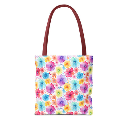 Vibrant Floral Tote Bag, Perfect Gift for Mother's Day, Bright Summer Accessory