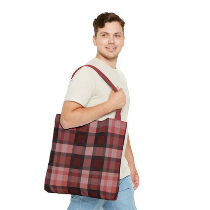 Cozy Plaid Tote Bag, Perfect for Fashionistas