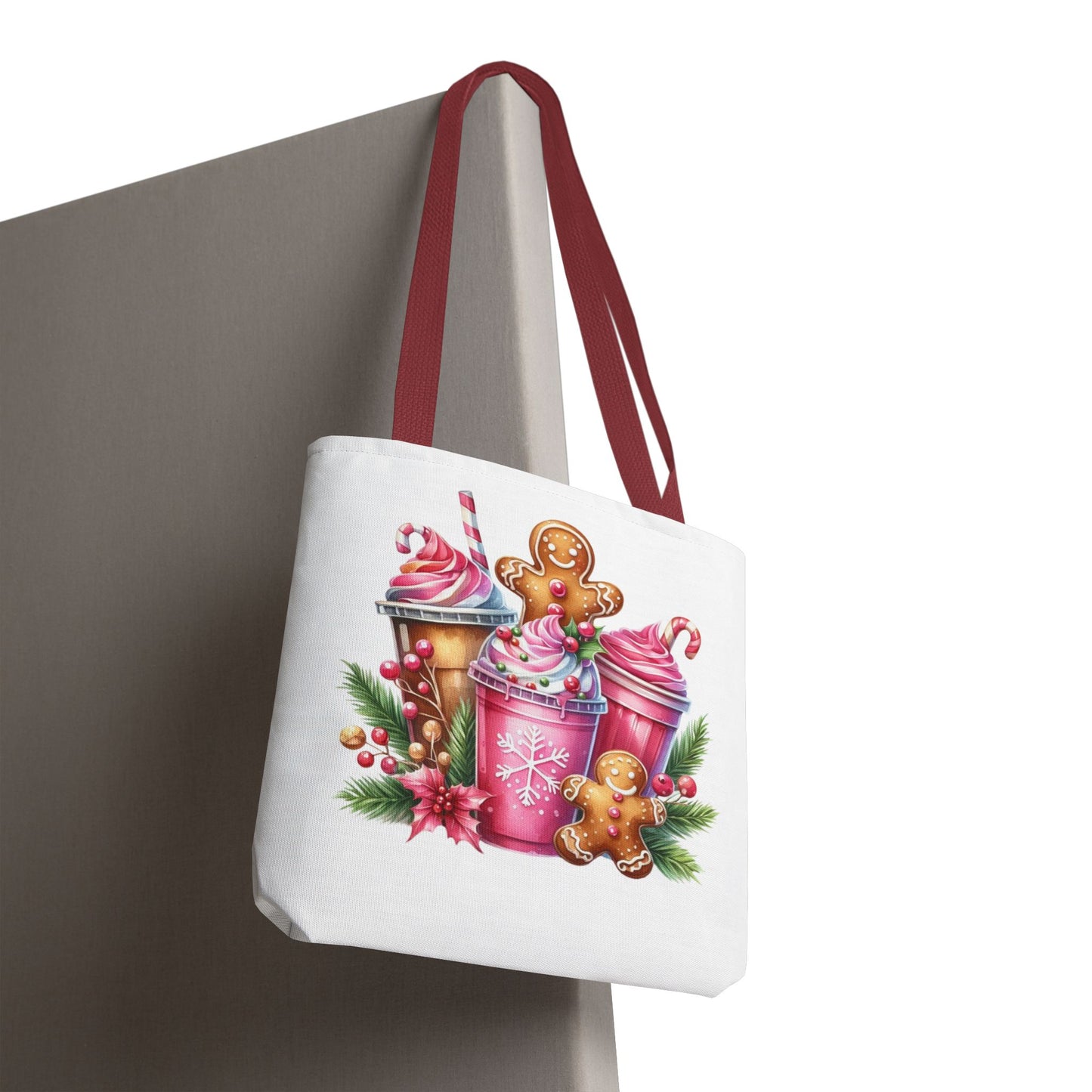 Gingerbread Holiday Tote Bag for Holiday Shopping
