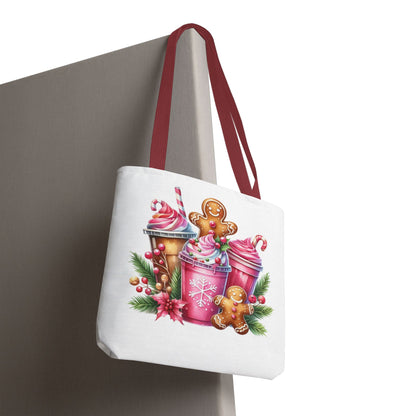 Gingerbread Holiday Tote Bag for Holiday Shopping