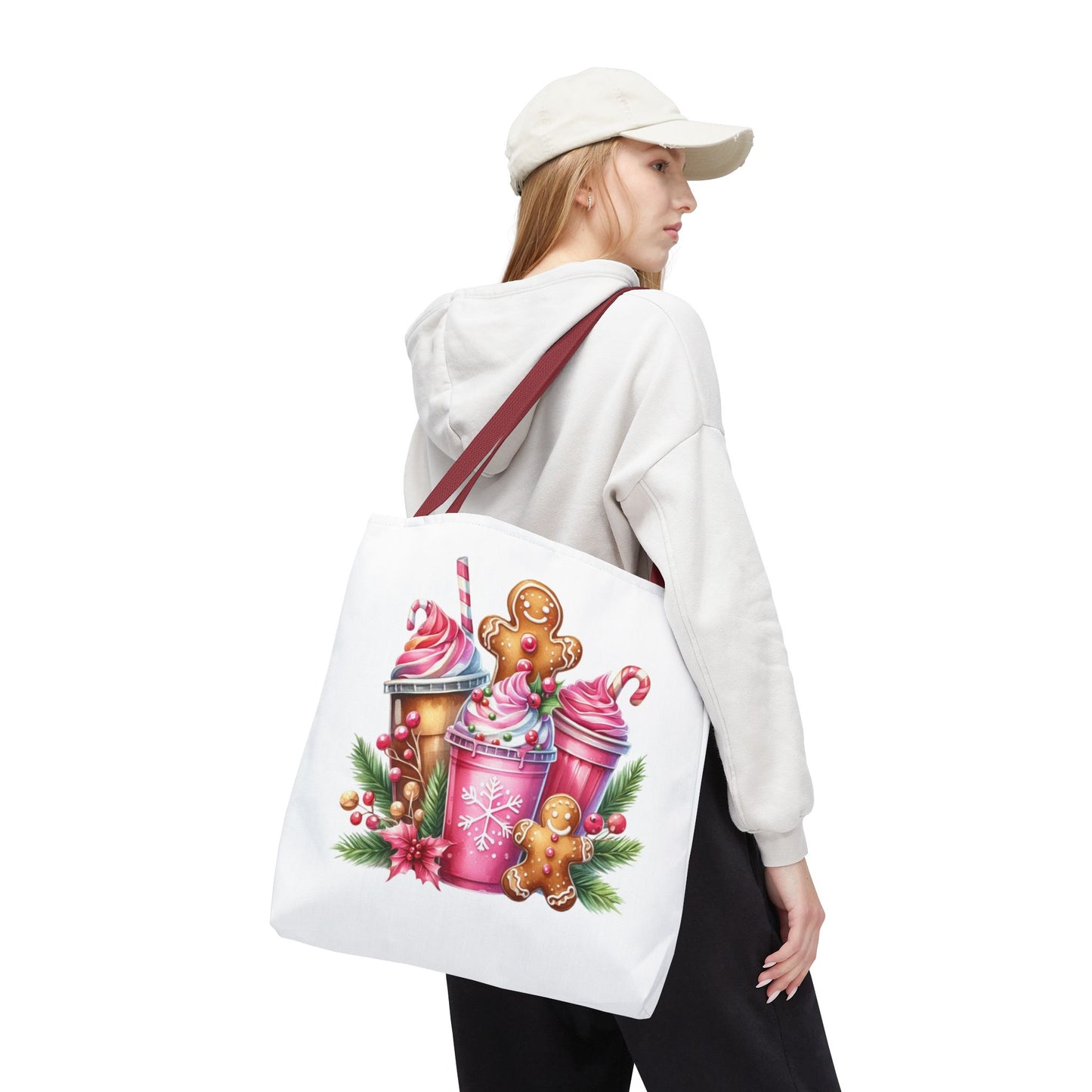 Gingerbread Holiday Tote Bag for Holiday Shopping
