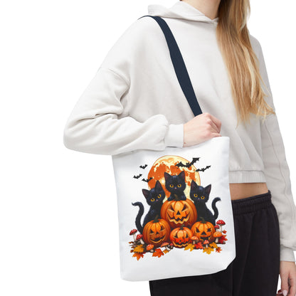 Halloween Cat Tote Bag, Trick or Treat Bag