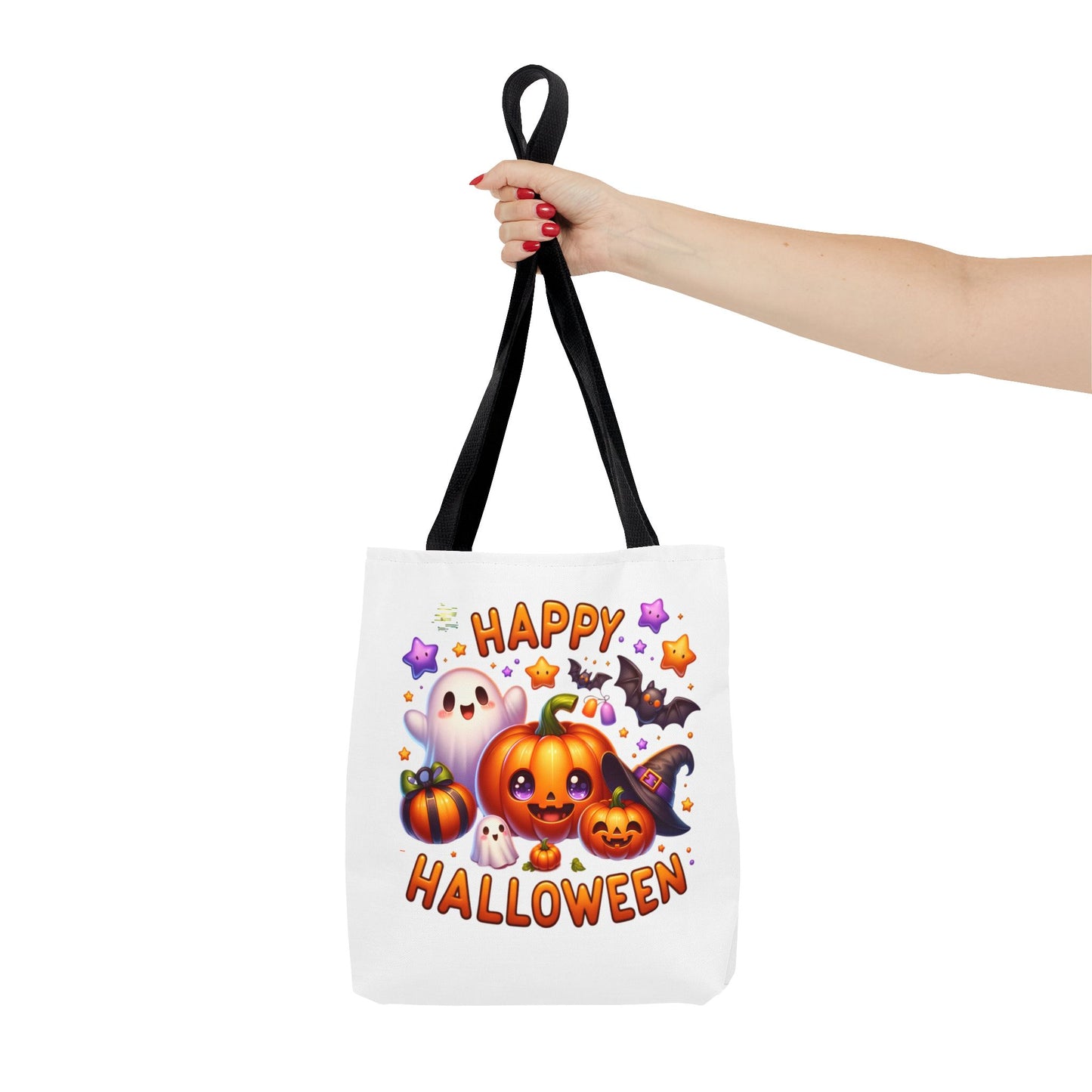 Cute Halloween Ghost Pumpkin Tote Bag