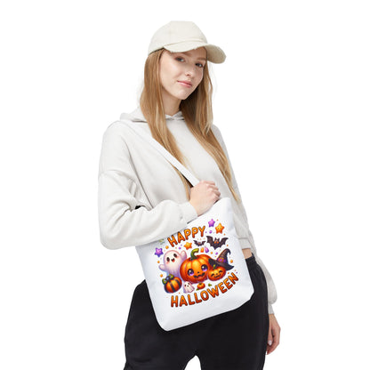 Cute Halloween Ghost Pumpkin Tote Bag
