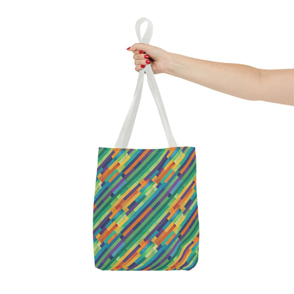 Vibrant Striped Tote Bag