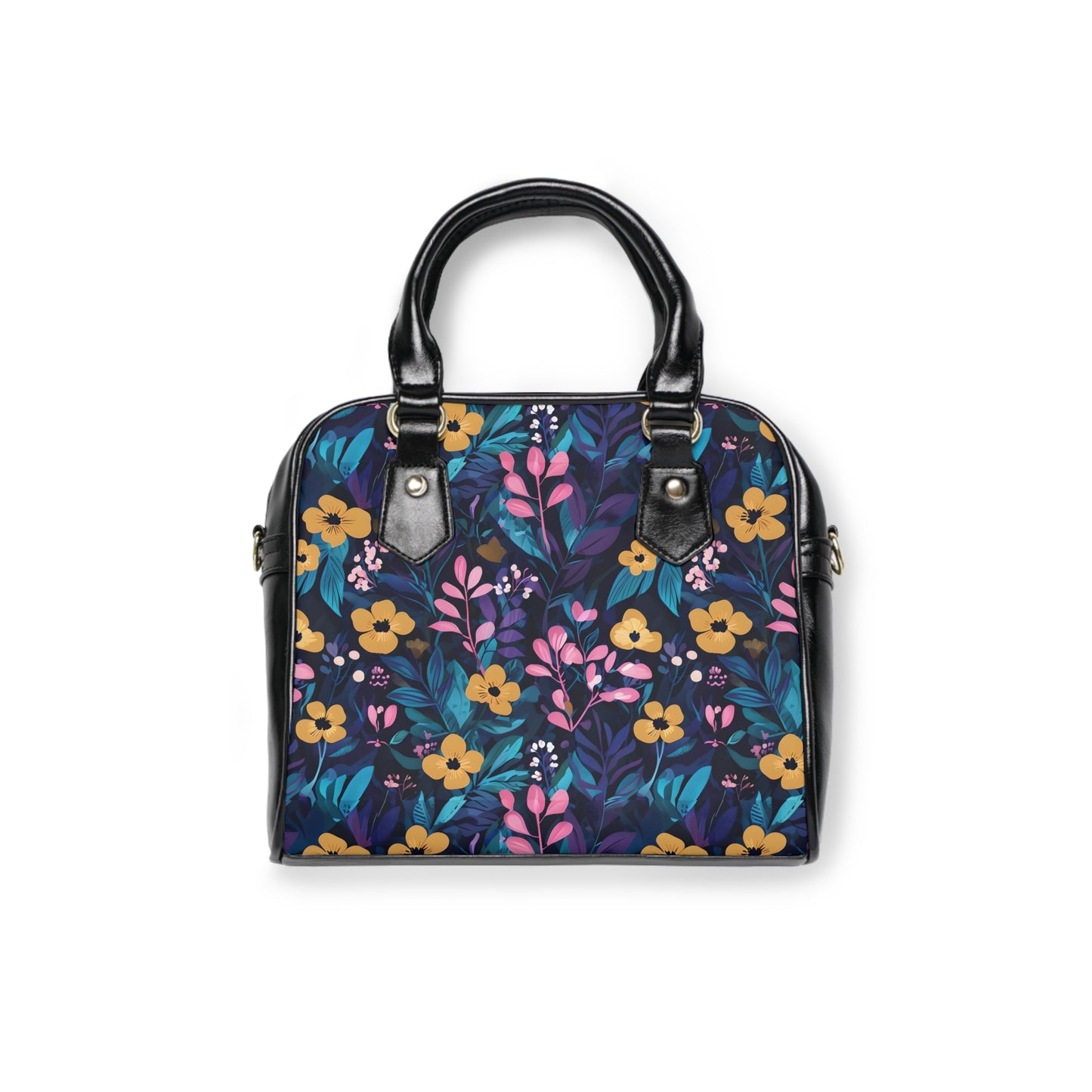 Colorful Floral Shoulder Handbag