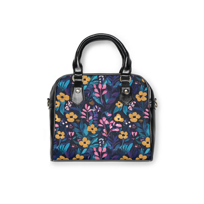 Colorful Floral Shoulder Handbag