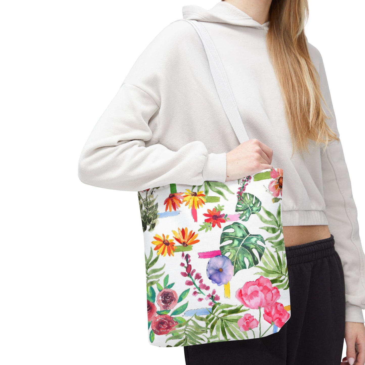 Floral Print Tote Bag