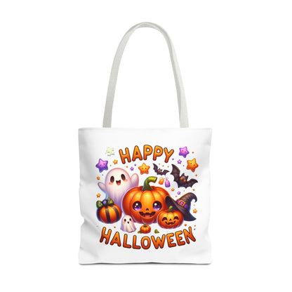 Cute Halloween Ghost Pumpkin Tote Bag