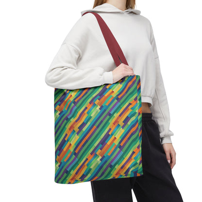 Vibrant Striped Tote Bag