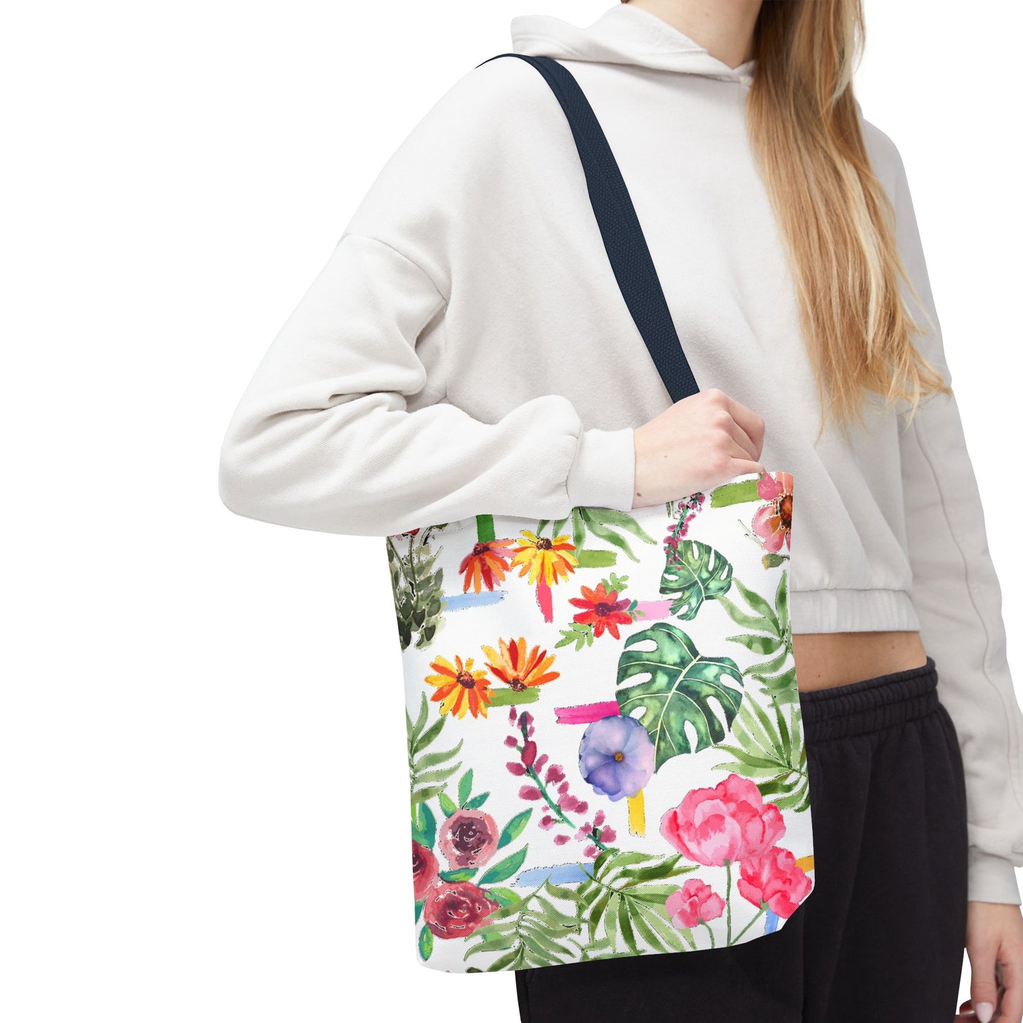 Floral Print Tote Bag