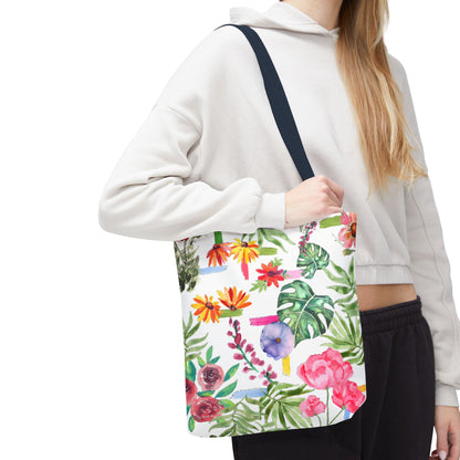 Floral Print Tote Bag
