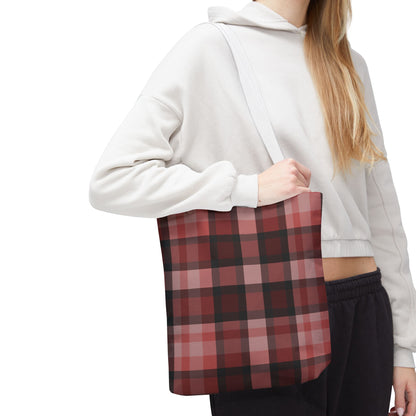 Cozy Plaid Tote Bag, Perfect for Fashionistas