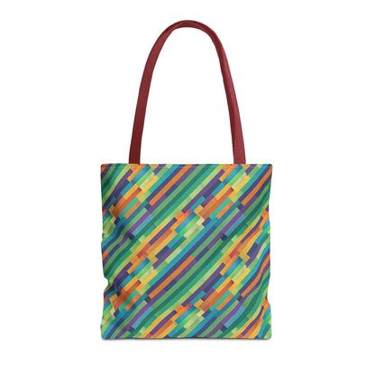 Vibrant Striped Tote Bag