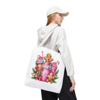 Gingerbread Holiday Tote Bag for Holiday Shopping