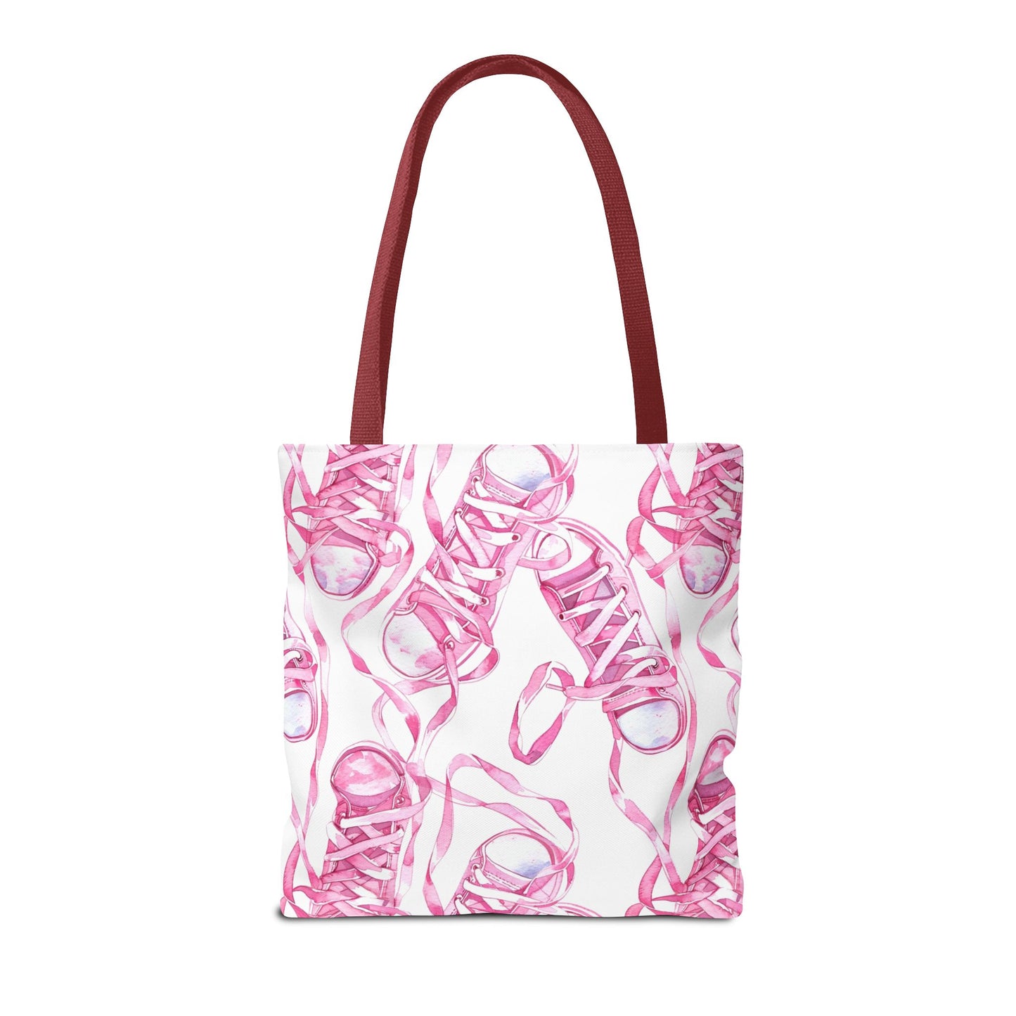 Cute Pink Sneakers Tote Bag for the Sports Lover