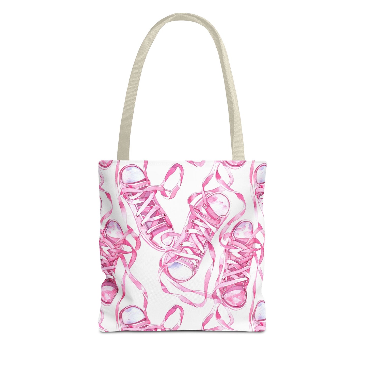 Cute Pink Sneakers Tote Bag for the Sports Lover