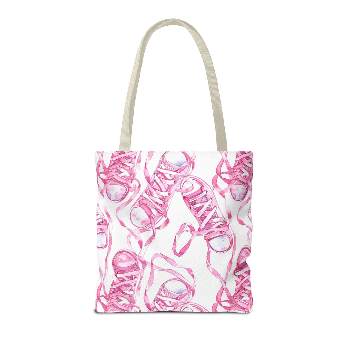 Cute Pink Sneakers Tote Bag for the Sports Lover