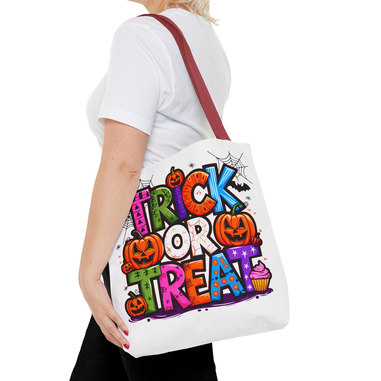 Halloween Trick or Treat Tote Bag, Spooky Gift