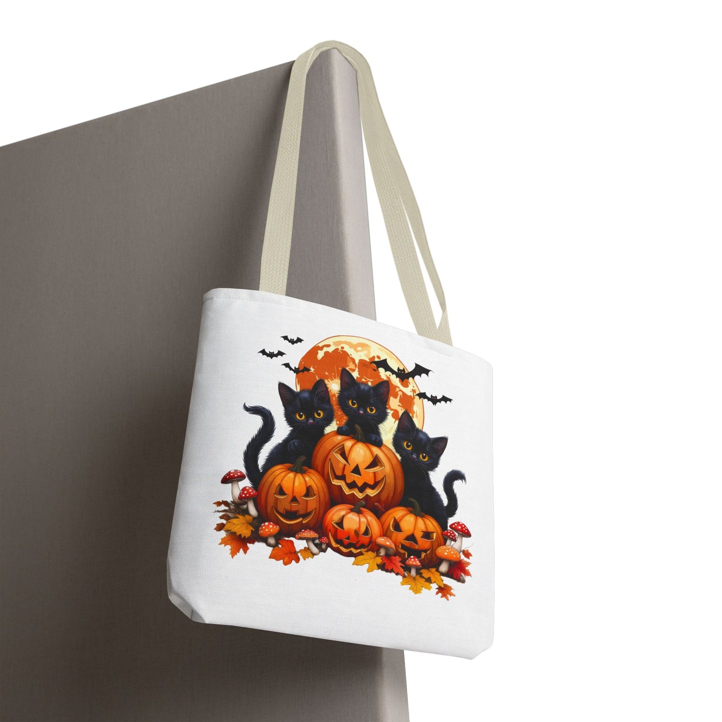 Halloween Cat Tote Bag, Trick or Treat Bag