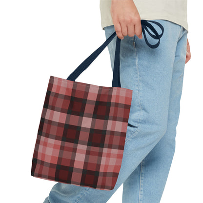 Cozy Plaid Tote Bag, Perfect for Fashionistas