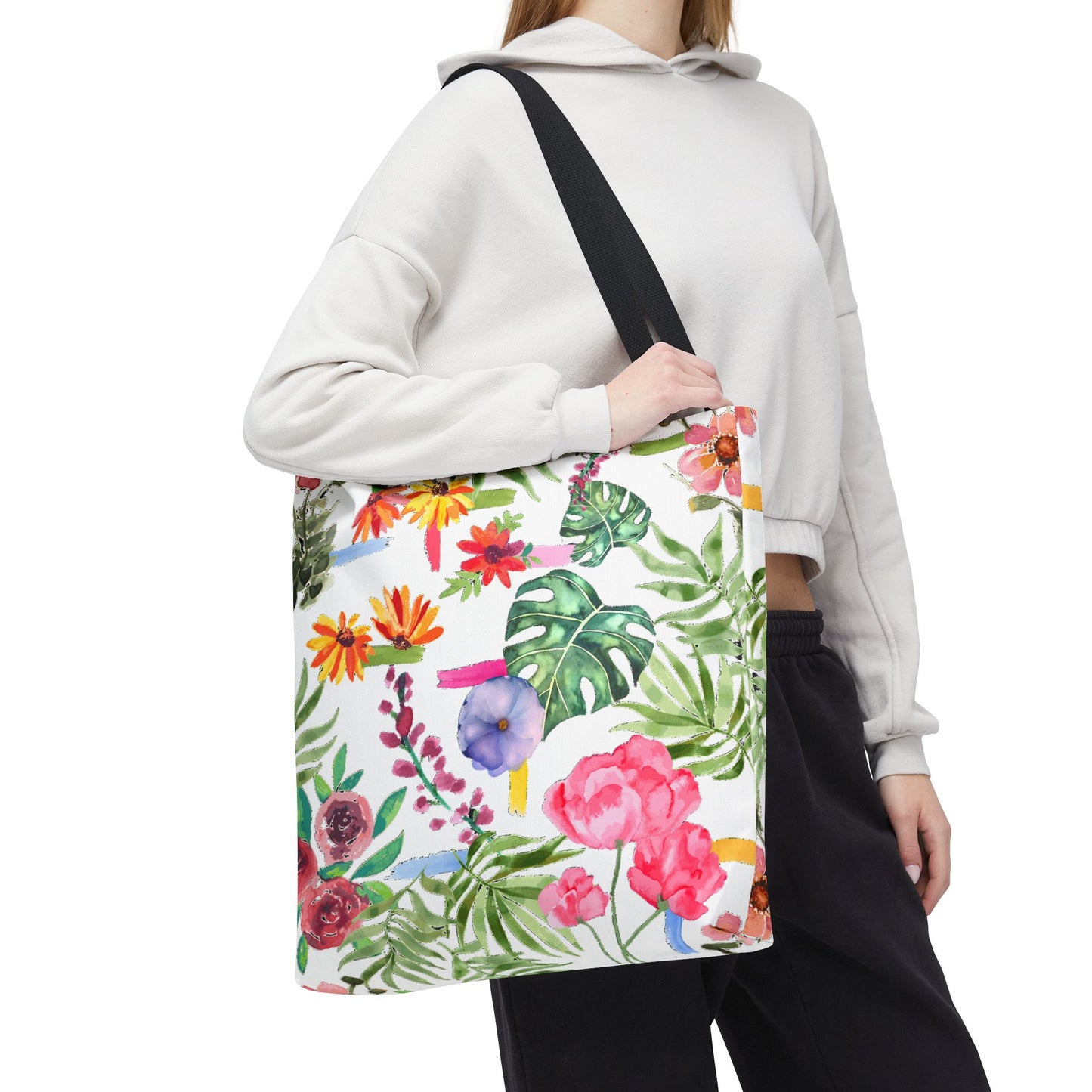 Floral Print Tote Bag