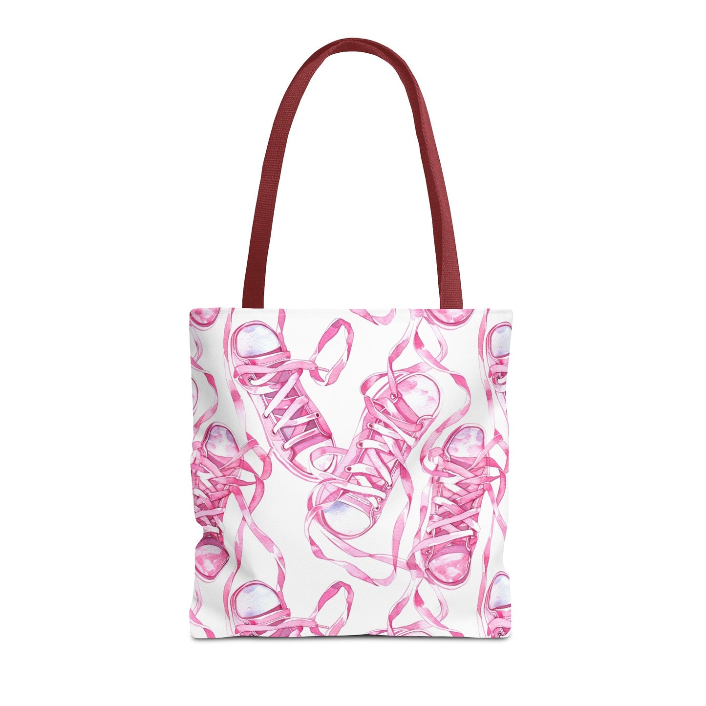 Cute Pink Sneakers Tote Bag for the Sports Lover