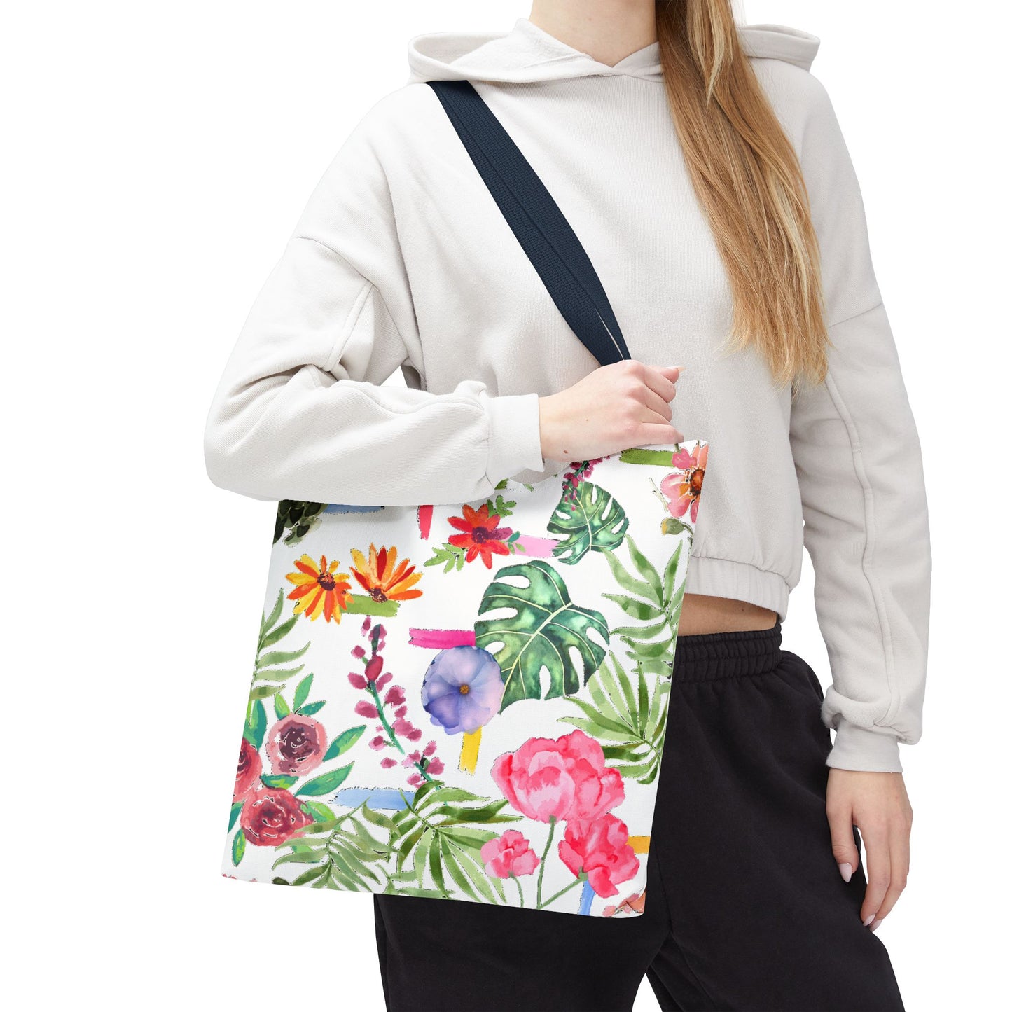Floral Print Tote Bag