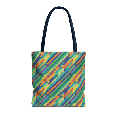 Vibrant Striped Tote Bag