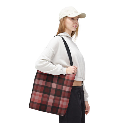 Cozy Plaid Tote Bag, Perfect for Fashionistas