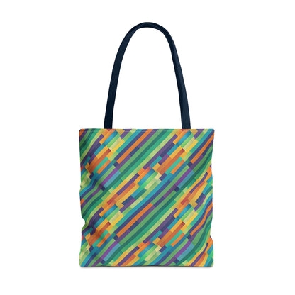 Vibrant Striped Tote Bag