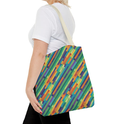 Vibrant Striped Tote Bag