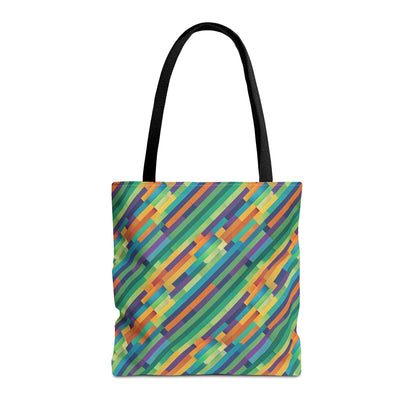 Vibrant Striped Tote Bag