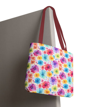 Vibrant Floral Tote Bag, Perfect Gift for Mother's Day, Bright Summer Accessory