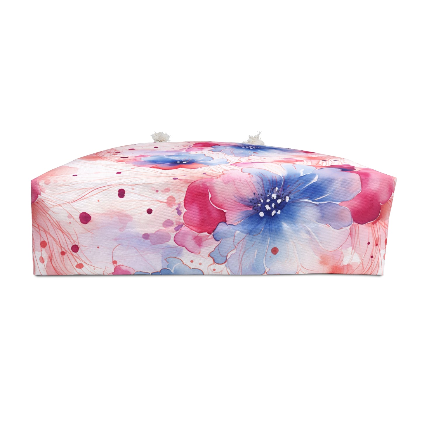 Floral Watercolor Weekender Travel Beach Bag