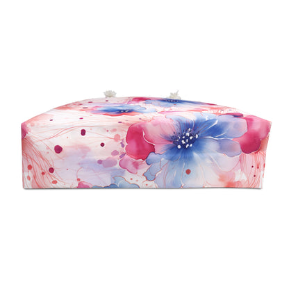 Floral Watercolor Weekender Travel Beach Bag