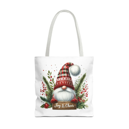 Christmas Gnome Tote Bag - Joy & Cheer Holiday Shopper