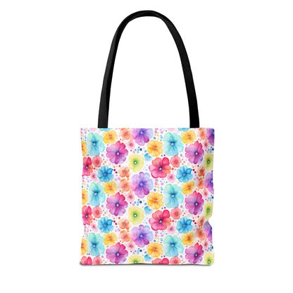 Vibrant Floral Tote Bag, Perfect Gift for Mother's Day, Bright Summer Accessory