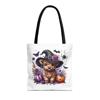 Halloween Cow Witch Tote Bag