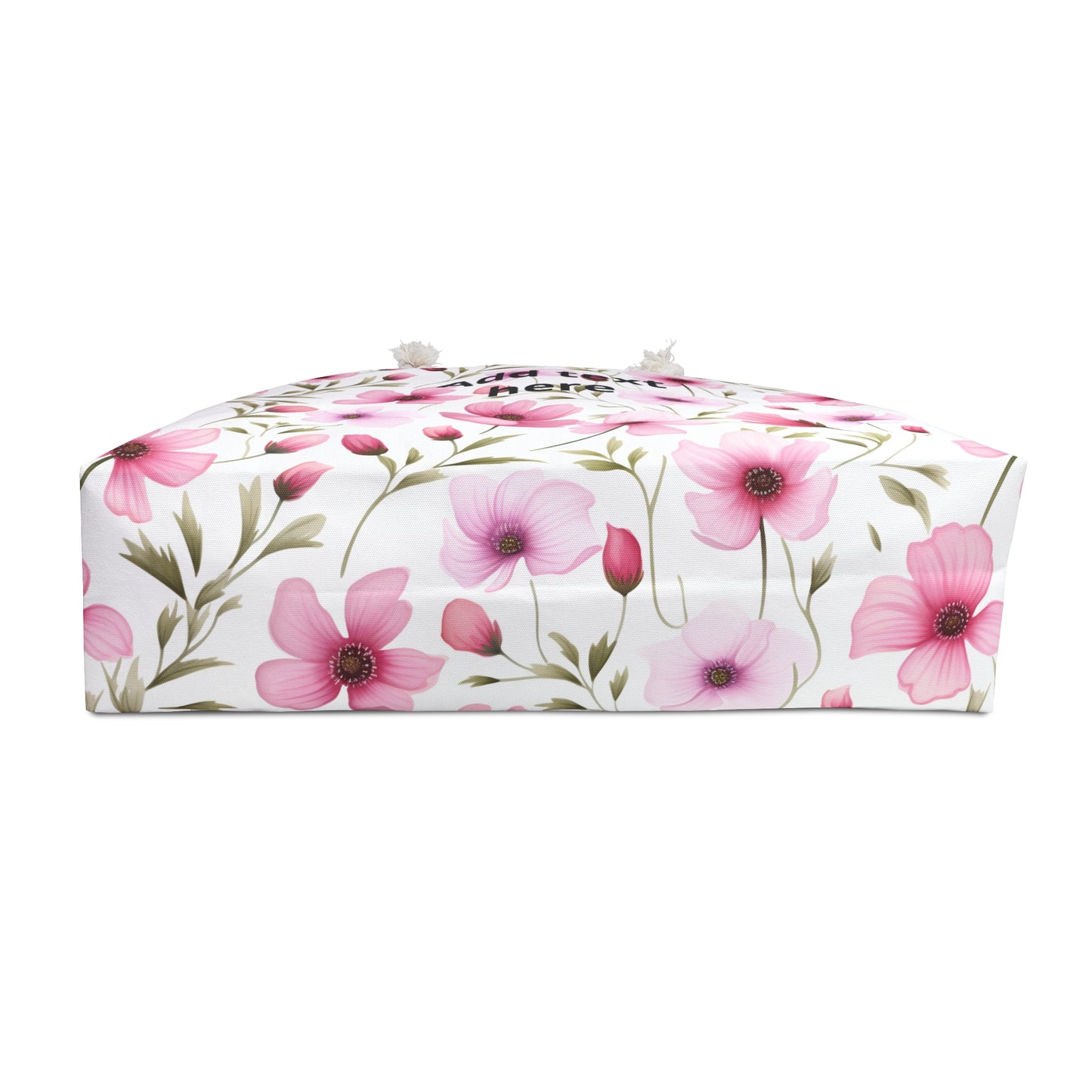 Personalized Pink Floral Weekender Bag