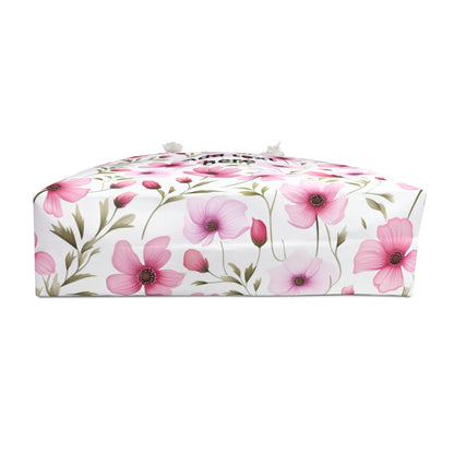 Personalized Pink Floral Weekender Bag