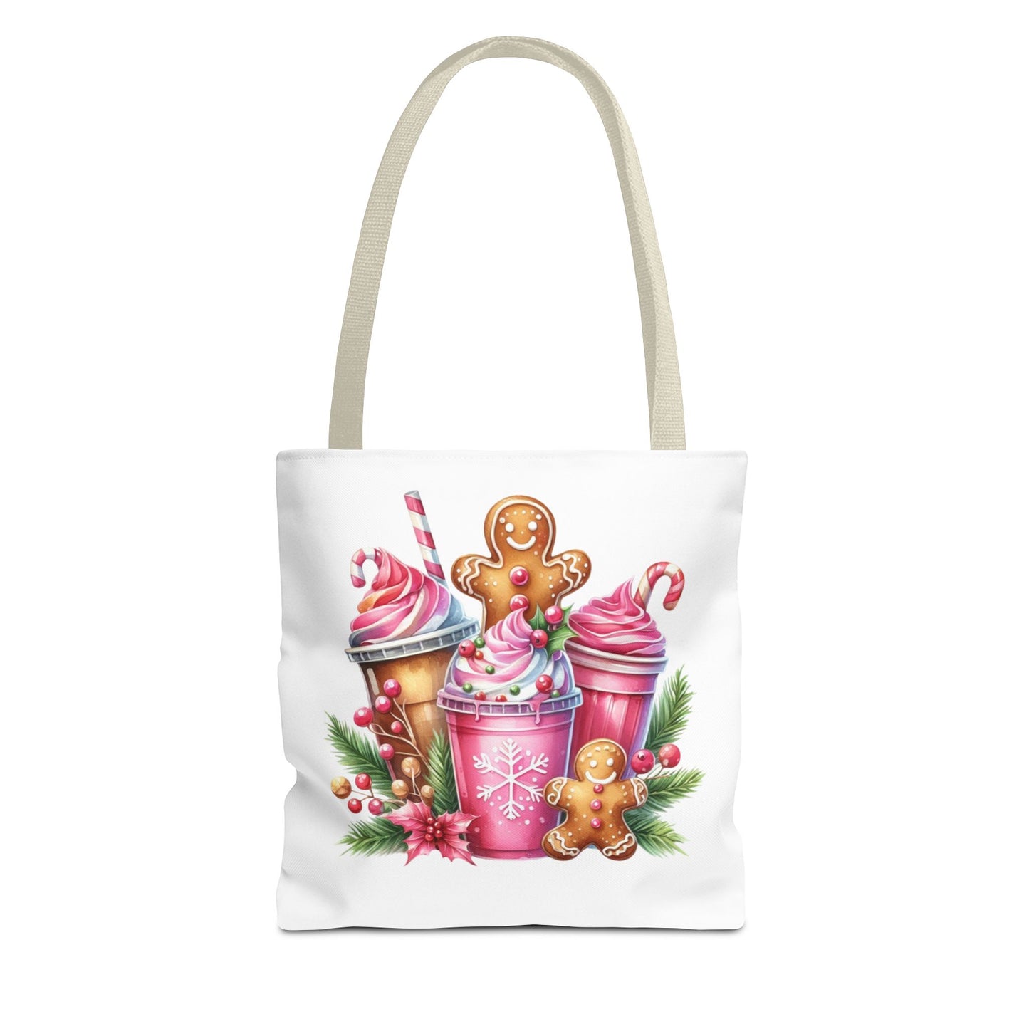 Gingerbread Holiday Tote Bag for Holiday Shopping