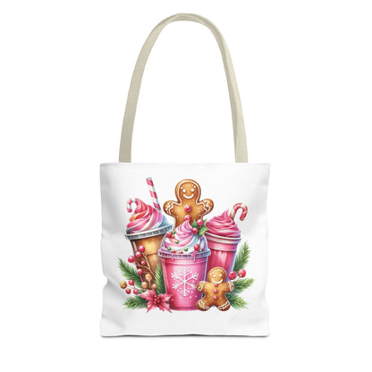 Gingerbread Holiday Tote Bag for Holiday Shopping