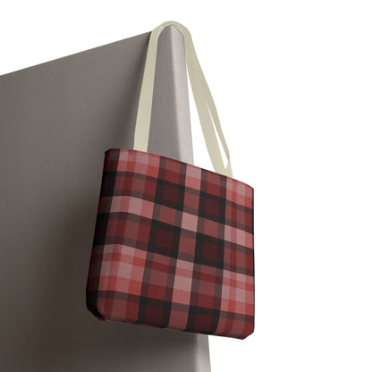 Cozy Plaid Tote Bag, Perfect for Fashionistas