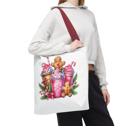 Gingerbread Holiday Tote Bag for Holiday Shopping