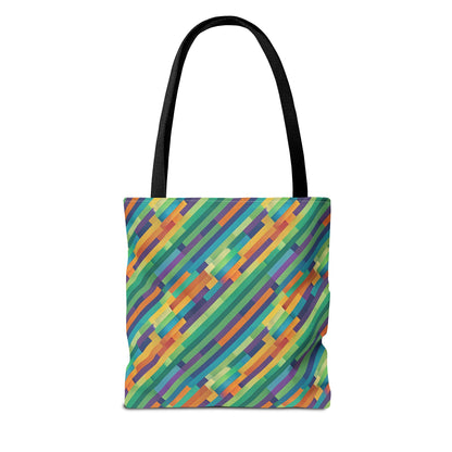Vibrant Striped Tote Bag